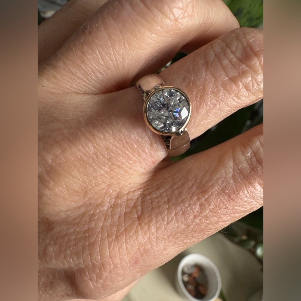 E.DeHaven 2.05 CT Natural Diamond Solitaire Ring- CERT - Picture 5 of 12
